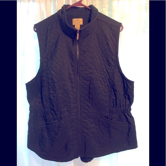 blue mountain Jackets & Blazers - Blue Mountain xl zip up vest black